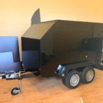 Remolque caja cerrada composite para drones o motos de competición, JCastillo en Alcolea del río